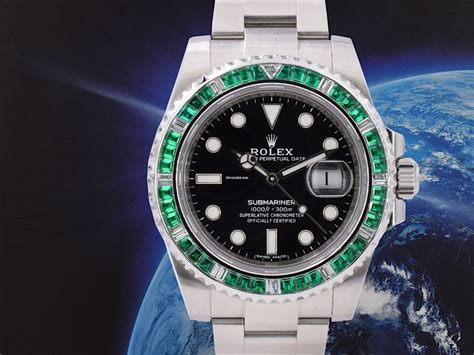 rolex submariner limited edition all black green|Rolex Submariner green 50th anniversary.